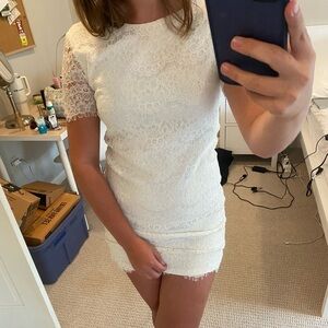 lulus white lace dress